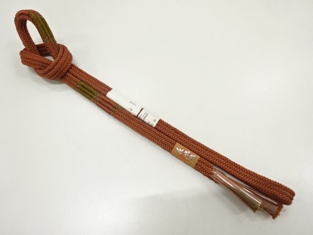 JAPANESE KIMONO / UNUSED HAND-TIED OBIJIME
